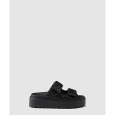 프라다 패딩 나파 가죽 슬라이더 샌들 1XZ775