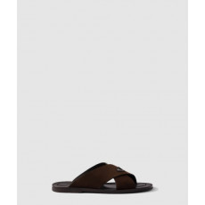 프라다 스웨이드 크리스크로스 슬라이드 2X3146