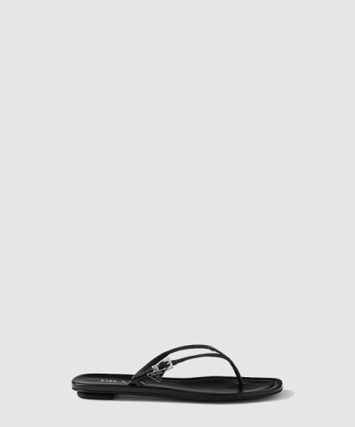 프라다 레더 텅 샌들 1Y503N