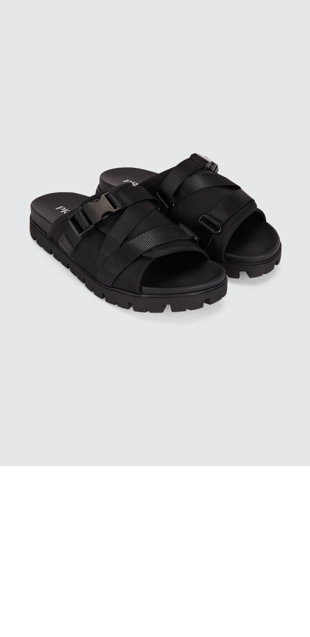 프라다 라프리마 버클 디테일 샌들 2X3079