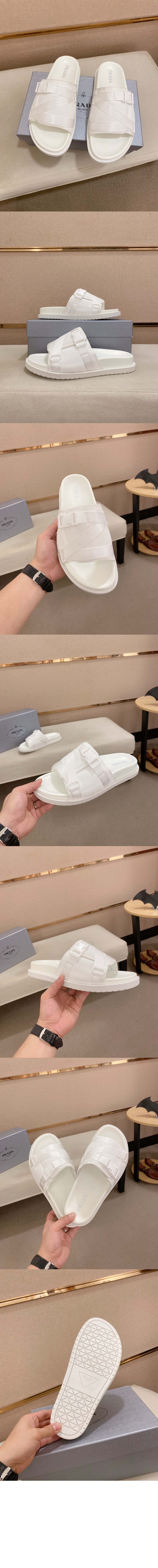 프라다 라프리마 버클 디테일 샌들 2X3079