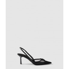 프라다 메쉬 소재 슬링백 펌프스 1I891N