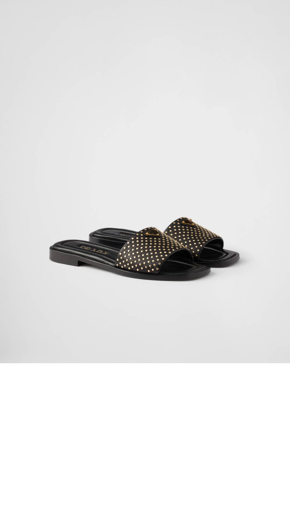 프라다 나파 가죽 슬라이드 1XX760