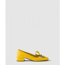 프라다 투톤 브러쉬드 가죽 펌프스 1I963N