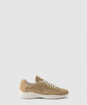 프라다 아메리카스 컵 스웨이드 스니커즈 4E3400