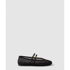 프라다 메시 원단 발레리나 1F915N