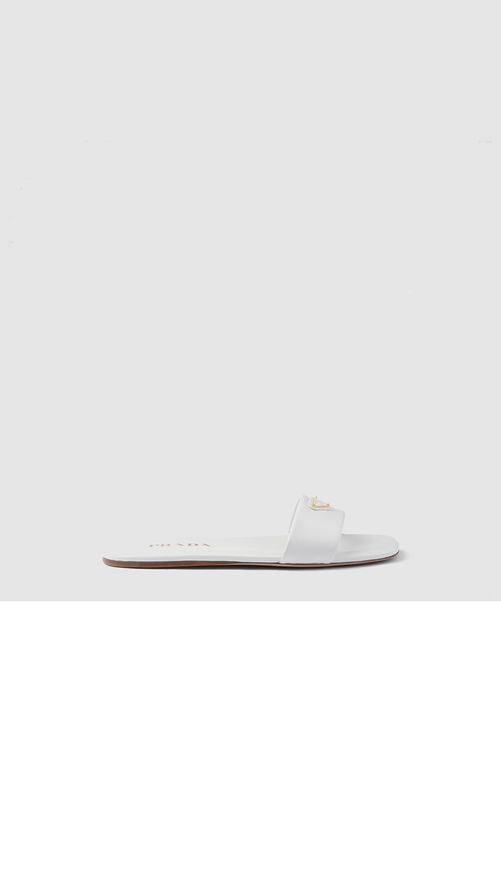 프라다 가죽 슬라이드 샌들 1XX355