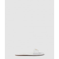 프라다 가죽 슬라이드 샌들 1XX355