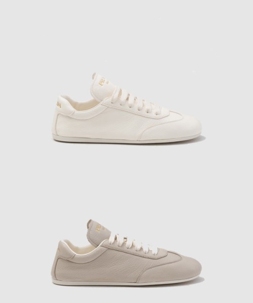 프라다 가죽 스니커즈 1E398N