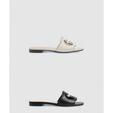 프라다 인터로킹 G 컷아웃 슬라이드 샌들 694451