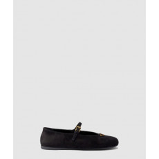 프라다 스웨이드 발레리나 1F793N