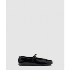 프라다 나플락 페이턴트 가죽 발레리나 1F793N