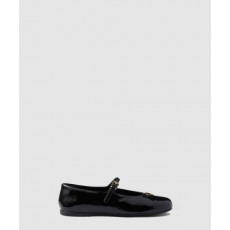 프라다 나플락 페이턴트 가죽 발레리나 1F793N