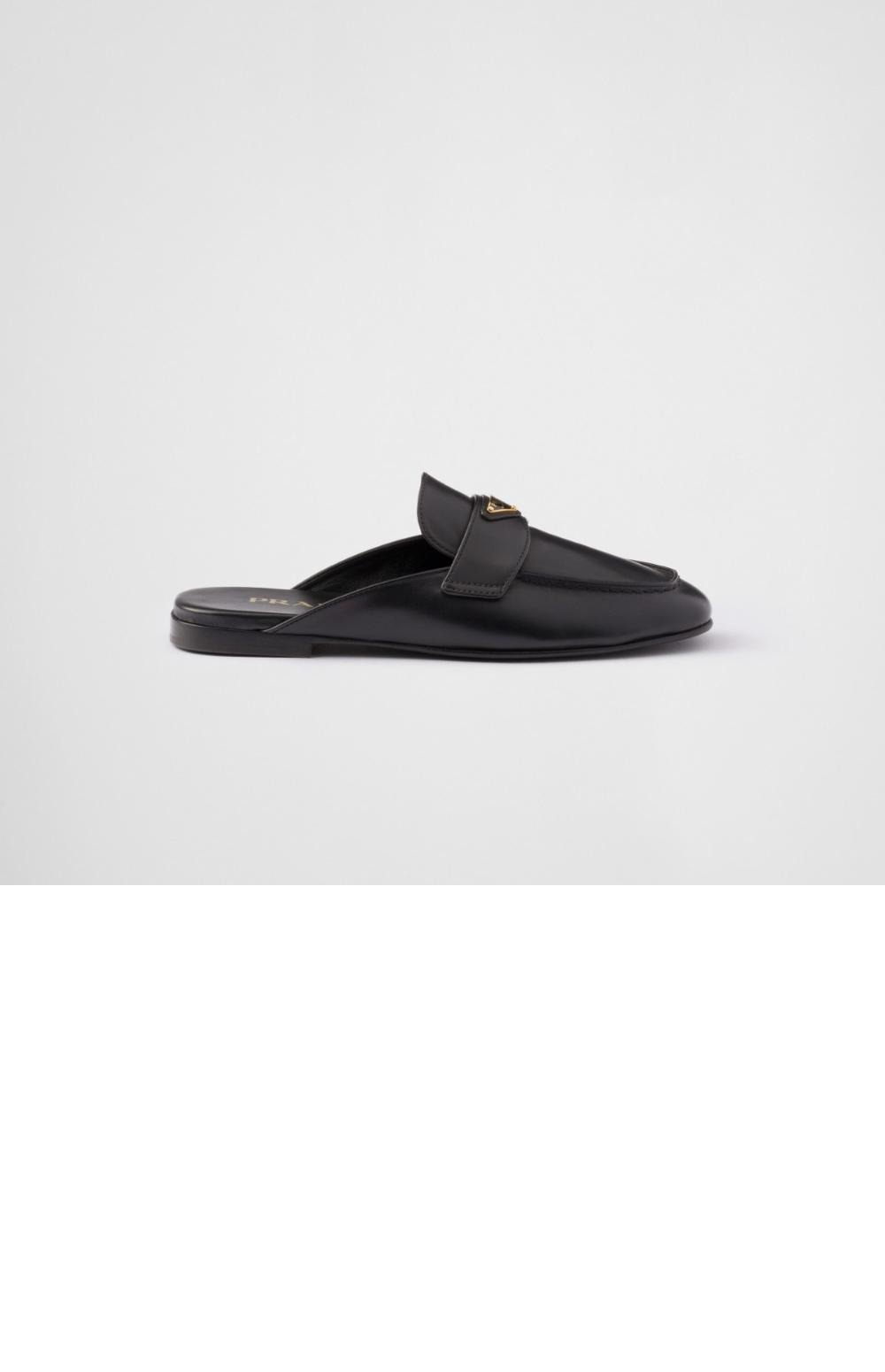 프라다 가죽 뮬 1D766N