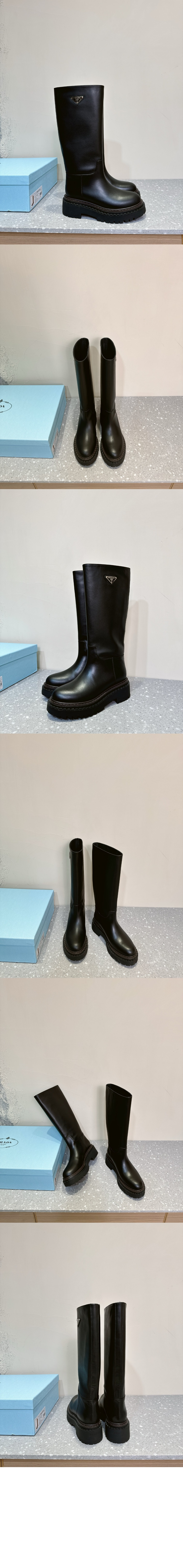 프라다 가죽 부츠 1U635N