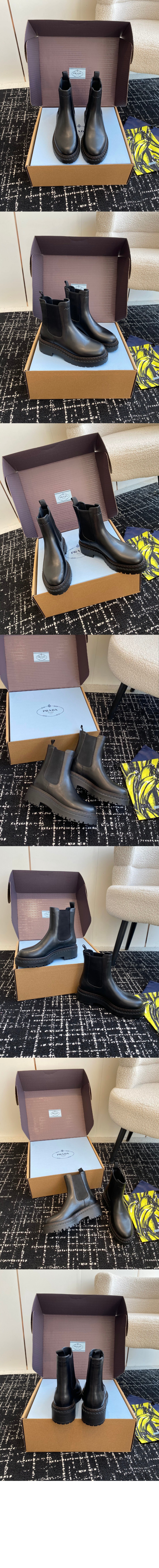 프라다 가죽 첼시 부츠 2TE199