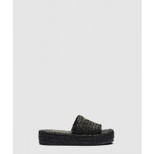 프라다 크로셰 플랫폼 슬라이드 1XZ761