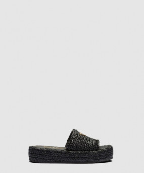 프라다 크로셰 플랫폼 슬라이드 1XZ761