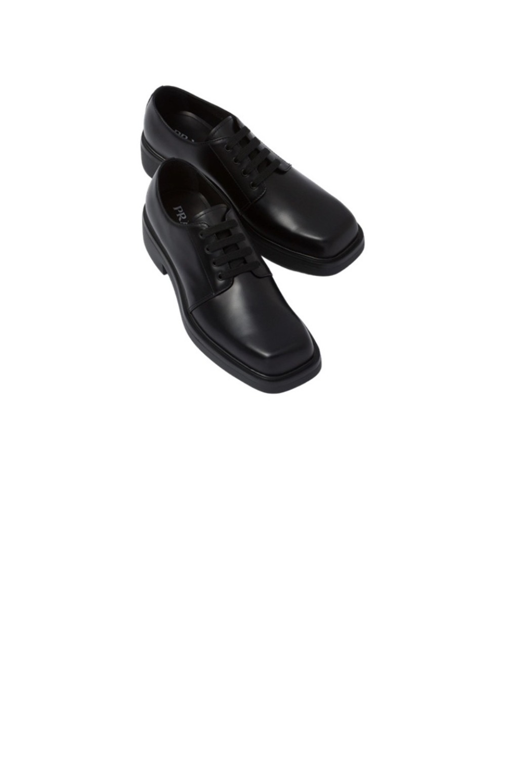 프라다 브러쉬드 레더 더비 슈즈 2EG412