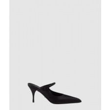 프라다 새틴 뮬 1I483N