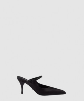 프라다 새틴 뮬 1I483N