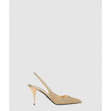 프라다 크리스털 슬링백 힐 1I021N