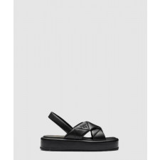 프라다 팅 나파 레더 플랫폼 샌들 1XZ749