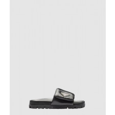 프라다 소프트 패디드 나파 가죽 슬라이더 샌들 1XX648