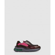 프라다 패널 가죽 청키 스니커즈 2EG424