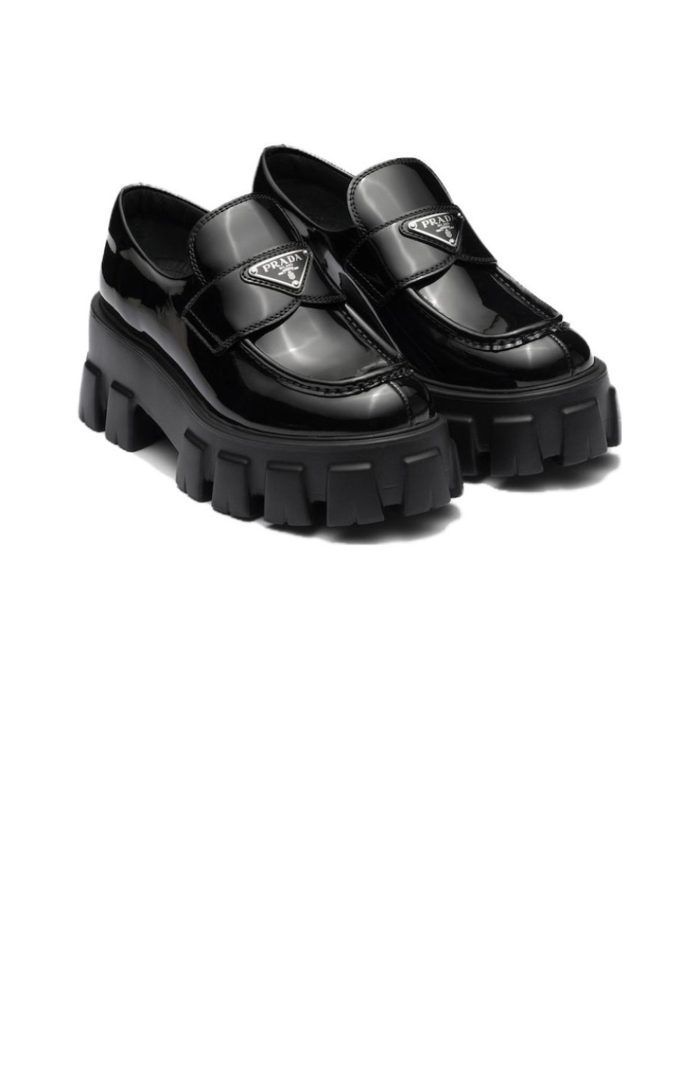 프라다 모노리스 페이턴트 로퍼 1D649M