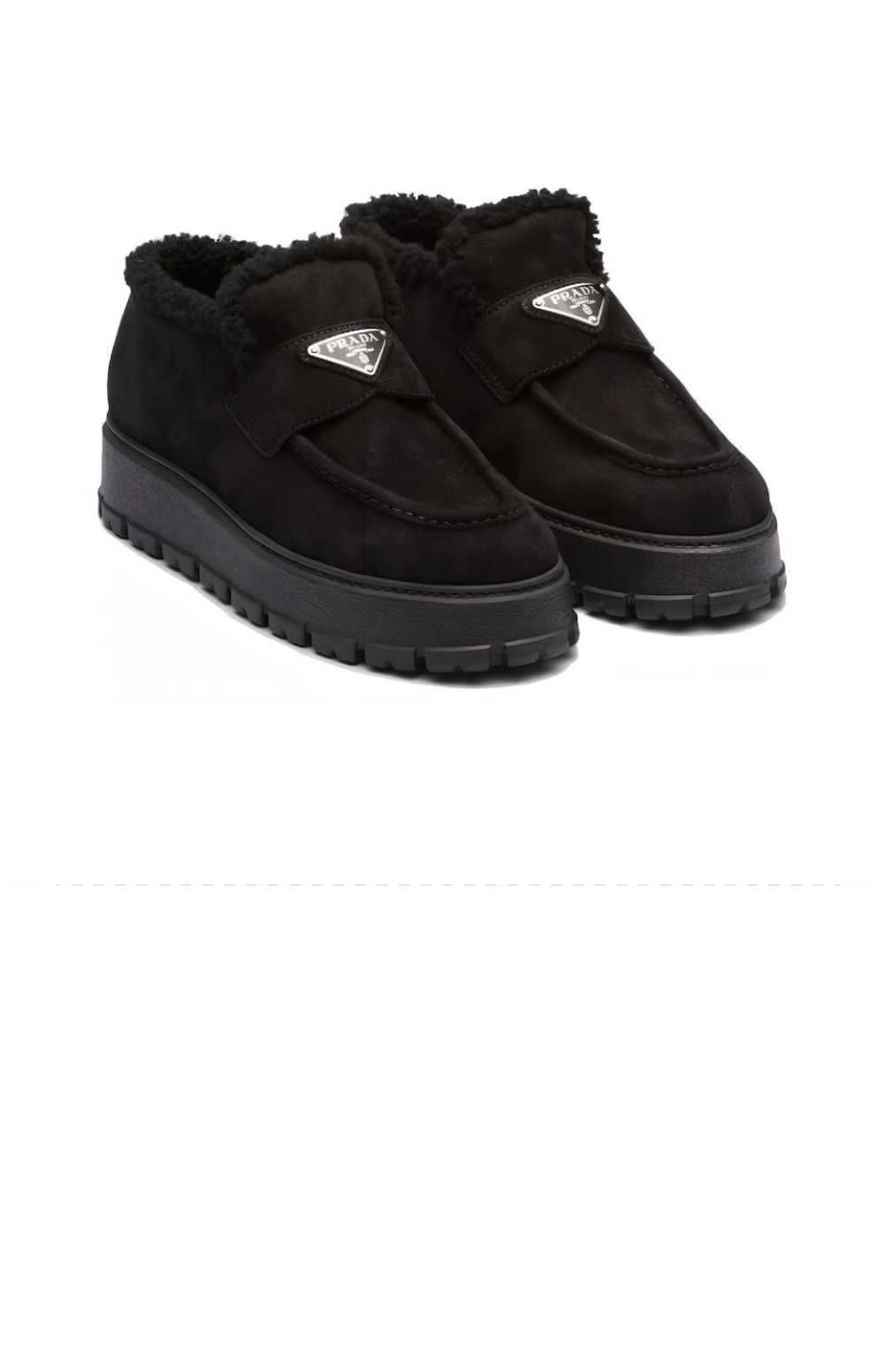 프라다 스웨이드 로퍼 1D245N