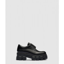 프라다 모노리스 브러쉬드 레더 레이스업 슈즈 1E255N