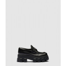 프라다 모놀리스 브러시드 로고 로퍼 1D663M