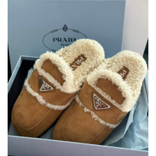 프라다 여성 어그 슬리퍼