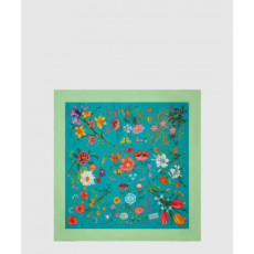 구찌 프린트 실크 까레 700400