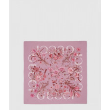 구찌 프린트 실크 까레 810042