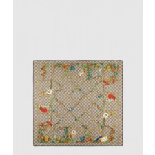 구찌 프린트 실크 트윌 까레 777066