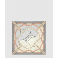 구찌 프린트 실크 까레 767130