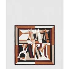 구찌 프린트 실크 까레 811167