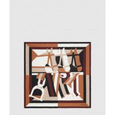 구찌 프린트 실크 까레 811167