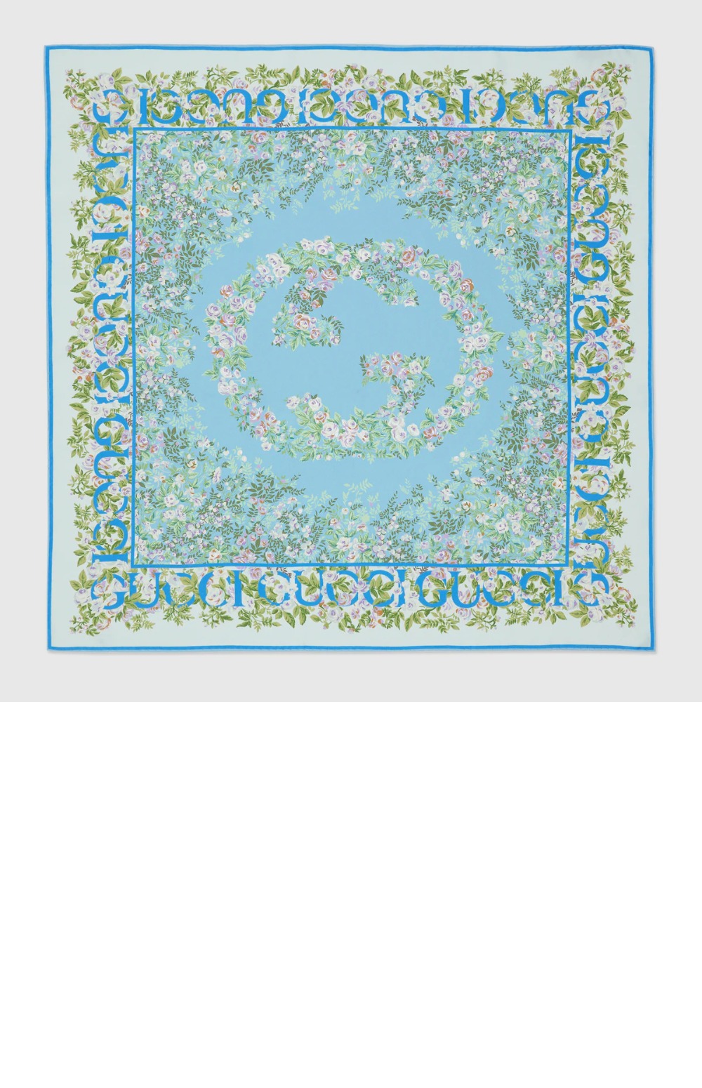 구찌 프린트 실크 까레 783157