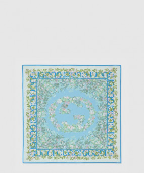 구찌 프린트 실크 까레 783157