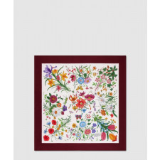 구찌 프린트 실크 트윌 까레 821061