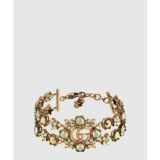 구찌 더블 G 플라워 크리스털 팔찌 753867