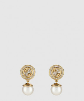 구찌 블론디 시리즈 크리스털 진주 귀걸이 815151