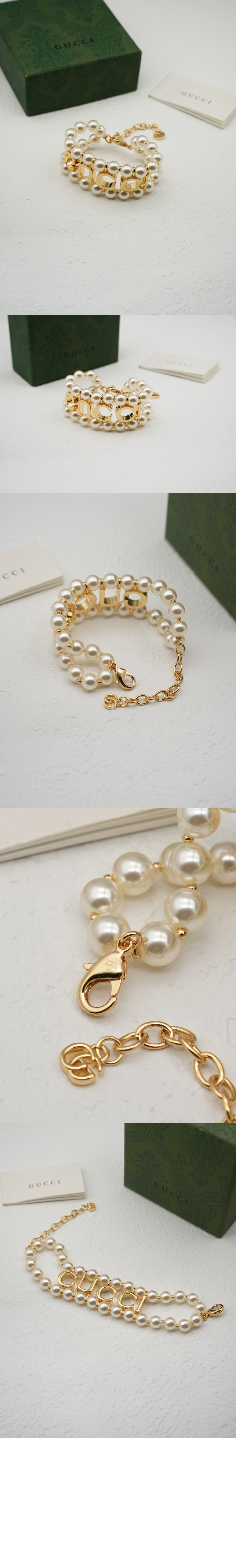 구찌 펄 팔찌 817082