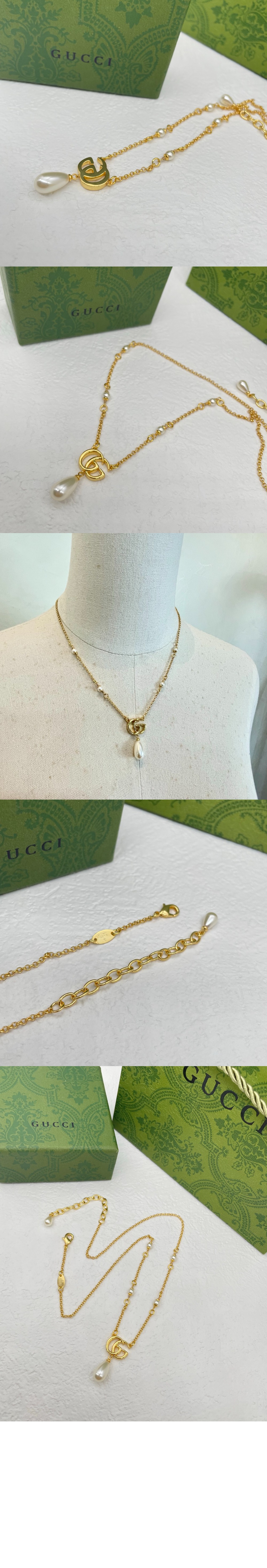 구찌 GG 마몽 펜던트 목걸이 815310