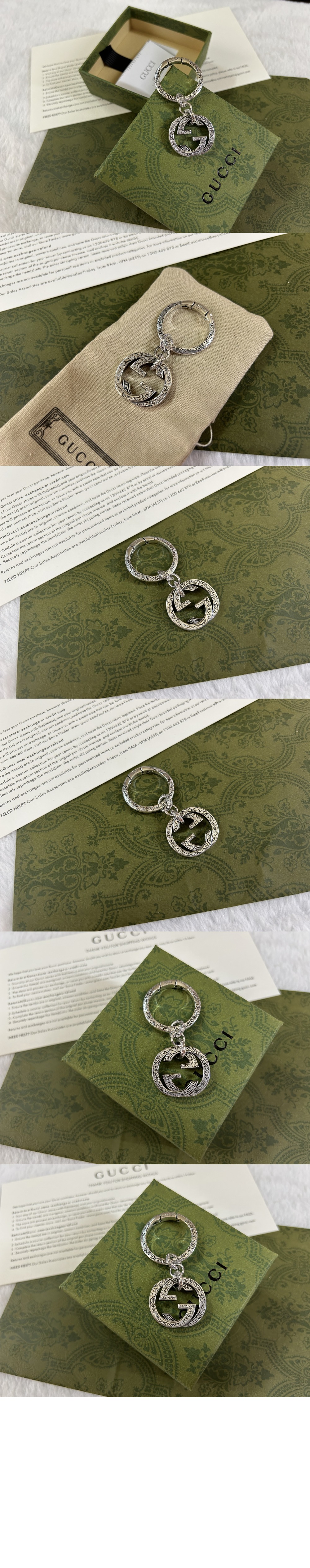 구찌 더블 키홀더 455308