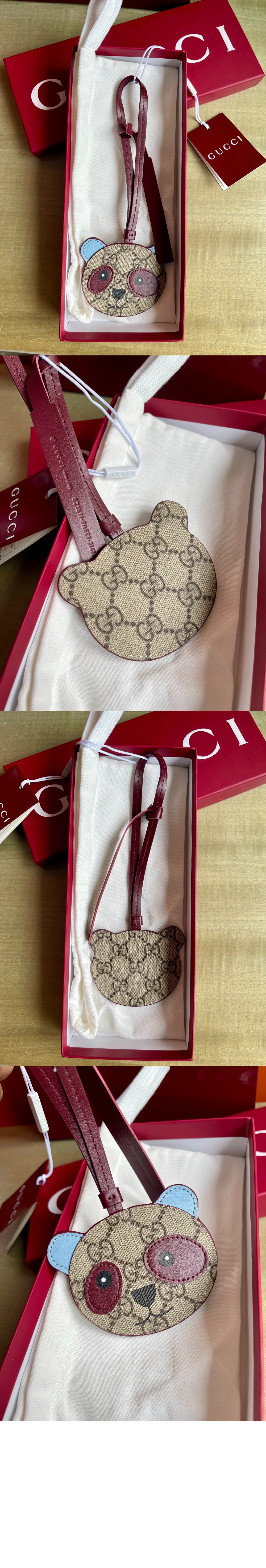 구찌 팬더 캐릭터 클러치 걸이 821811