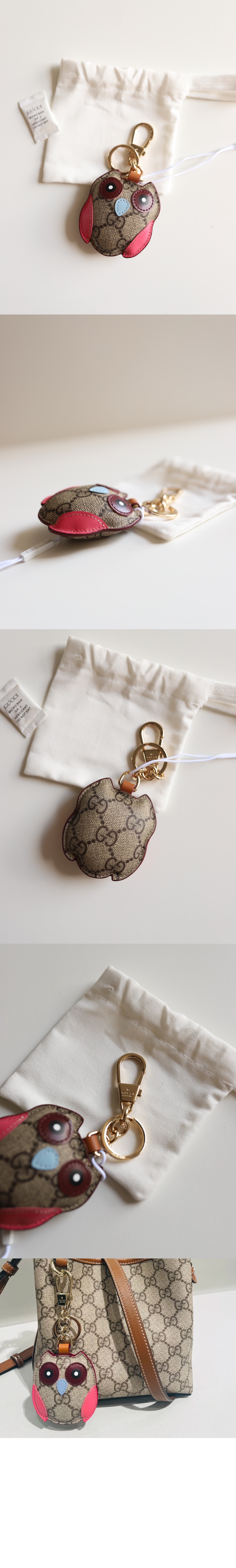 구찌 아울 쉐입 핸드백 참 821813